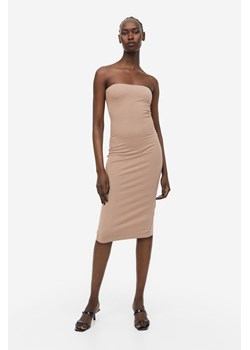 H & M - Sukienka bandeau - Brązowy ze sklepu H&M w kategorii Sukienki - zdjęcie 169680469