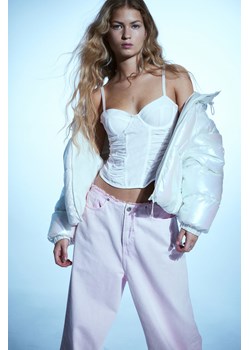 H & M - Siateczkowy top gorsetowy - Biały ze sklepu H&M w kategorii Bluzki damskie - zdjęcie 169680555