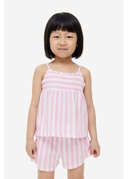 H & M - Bawełniany top na ramiączkach - Różowy ze sklepu H&M w kategorii Bluzki dziewczęce - zdjęcie 169680565