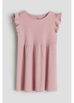 H & M - Sukienka z dżerseju w prążki - Różowy ze sklepu H&M w kategorii Sukienki dziewczęce - zdjęcie 169680685
