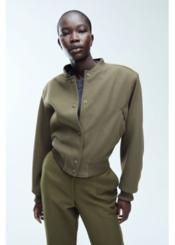 H & M - Filcowa kurtka bomberka - Zielony ze sklepu H&M w kategorii Kurtki damskie - zdjęcie 169681028