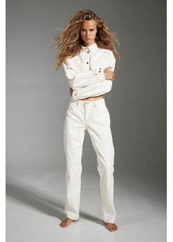 H & M - Straight Regular Jeans - Biały ze sklepu H&M w kategorii Jeansy damskie - zdjęcie 169681108