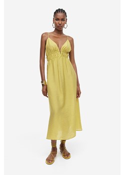 H & M - Sukienka ze sznurkiem do ściągania - Żółty ze sklepu H&M w kategorii Sukienki - zdjęcie 169681287