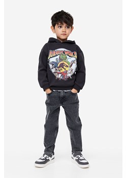 H & M - Bluza z kapturem i nadrukiem - Czarny ze sklepu H&M w kategorii Bluzy chłopięce - zdjęcie 169681315
