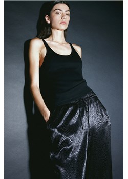 H & M - Spodnie z diagonalu - Czarny ze sklepu H&M w kategorii Spodnie damskie - zdjęcie 169681336