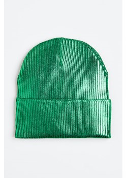 H & M - Czapka z dzianiny w prążki - Zielony ze sklepu H&M w kategorii Czapki dziecięce - zdjęcie 169681475
