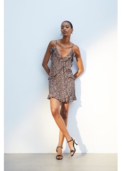 H & M - Sukienka mini z falbanką - Niebieski ze sklepu H&M w kategorii Sukienki - zdjęcie 169681558