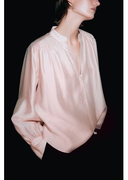 H & M - Tunikowa bluzka z lyocellu - Pomarańczowy ze sklepu H&M w kategorii Bluzki damskie - zdjęcie 169681617