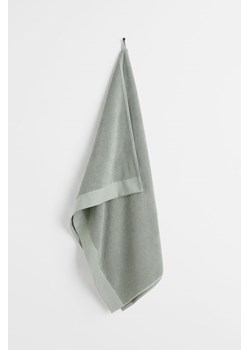 H & M - Duży ręcznik kąpielowy z bawełnianej frotte - Zielony ze sklepu H&M w kategorii Ręczniki - zdjęcie 169681725