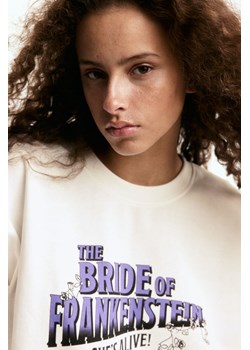 H & M - Bluza z nadrukiem - Biały ze sklepu H&M w kategorii Bluzy damskie - zdjęcie 169681755