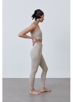 H & M - Sportowe legginsy SoftMove - Brązowy ze sklepu H&M w kategorii Spodnie damskie - zdjęcie 169681785