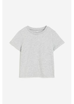 H & M - Bawełniany T-shirt - Szary ze sklepu H&M w kategorii T-shirty chłopięce - zdjęcie 169681979