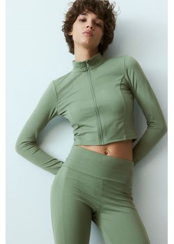 H & M - Top z zapięciem na suwak - Zielony ze sklepu H&M w kategorii Bluzki damskie - zdjęcie 169681987