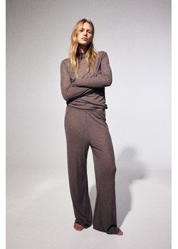 H & M - Piżama w prążki - Brązowy ze sklepu H&M w kategorii Piżamy damskie - zdjęcie 169681995