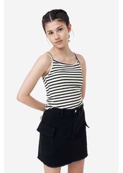 H & M - Koszulka w prążki - Biały ze sklepu H&M w kategorii Bluzki dziewczęce - zdjęcie 169682316