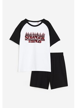 H & M - Piżama z T-shirtem i szortami - Biały ze sklepu H&M w kategorii Piżamy dziecięce - zdjęcie 169682388