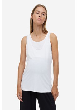 H & M - MAMA Koszulka dla karmiącej Before & After 2-pak - Biały ze sklepu H&M w kategorii Bluzki ciążowe - zdjęcie 169682407