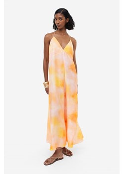 H & M - Trapezowa sukienka z domieszką modalu - Pomarańczowy ze sklepu H&M w kategorii Sukienki - zdjęcie 169682436