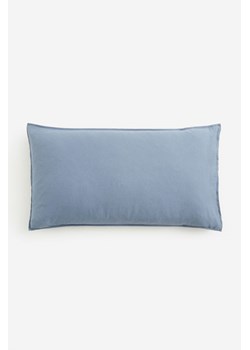 H & M - Sprana poszewka na poduszkę zawierająca len - Niebieski ze sklepu H&M w kategorii Poszewki na poduszki - zdjęcie 169682455