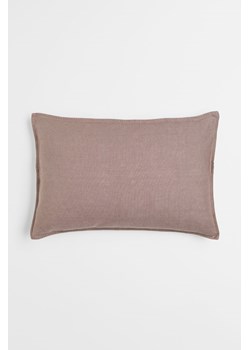H & M - Lniana poszewka na poduszkę - Beżowy ze sklepu H&M w kategorii Poszewki na poduszki - zdjęcie 169682498