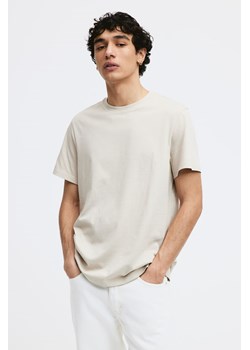 H & M - T-shirt Regular Fit - Beżowy ze sklepu H&M w kategorii T-shirty męskie - zdjęcie 169682499