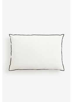 H & M - Poszewka na poduszkę z domieszką lnu - Biały ze sklepu H&M w kategorii Poszewki na poduszki - zdjęcie 169682595