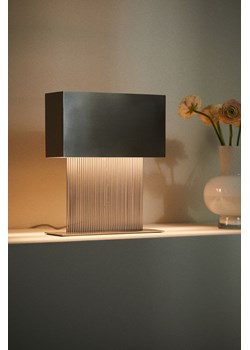 H & M - Metalowa lampa stołowa - Szary ze sklepu H&M w kategorii Lampiony i lampki - zdjęcie 169682629