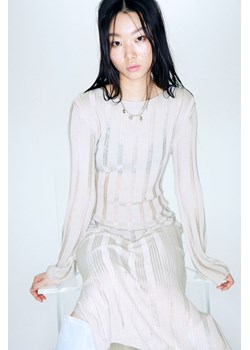 H & M - Dzianinowa sukienka bodycon - Brązowy ze sklepu H&M w kategorii Sukienki - zdjęcie 169682647