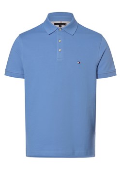 Tommy Hilfiger Męska koszulka polo Mężczyźni Bawełna błękit królewski jednolity ze sklepu vangraaf w kategorii T-shirty męskie - zdjęcie 169683499