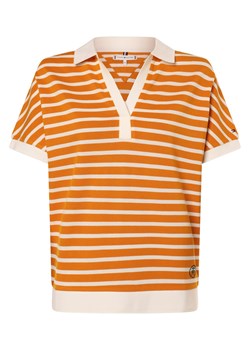 Tommy Hilfiger Damska koszulka polo Kobiety Lyocell pomarańczowy w paski ze sklepu vangraaf w kategorii Bluzki damskie - zdjęcie 169683516