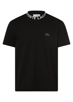 Lacoste Koszulka męska Mężczyźni czarny jednolity ze sklepu vangraaf w kategorii T-shirty męskie - zdjęcie 169683518