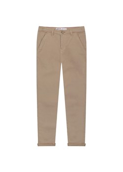 Brązowe spodnie typu chinosy dla chłopca ze sklepu 5.10.15 w kategorii Spodnie i półśpiochy - zdjęcie 169684549