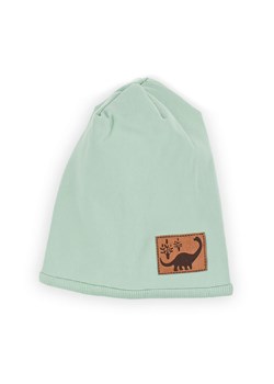 Oliwkowa czapka beanie dla niemowlaka z bawełny ze sklepu 5.10.15 w kategorii Czapki dziecięce - zdjęcie 169684648