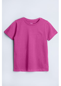 T-shirt z miękkiej dzianiny w kolorze magenta - Limited Edition ze sklepu 5.10.15 w kategorii Bluzki dziewczęce - zdjęcie 169684676