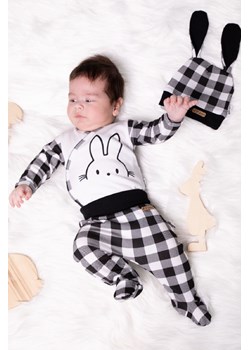 Bawełniany półśpioch niemowlęcy w kratkę ze sklepu 5.10.15 w kategorii Spodnie i półśpiochy - zdjęcie 169684879