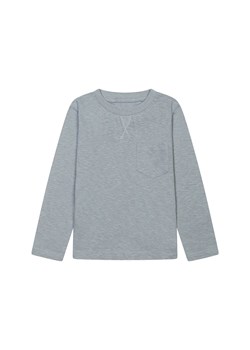 Szara bluzka chłopięca bawełniana z długim rękawem ze sklepu 5.10.15 w kategorii T-shirty chłopięce - zdjęcie 169685109