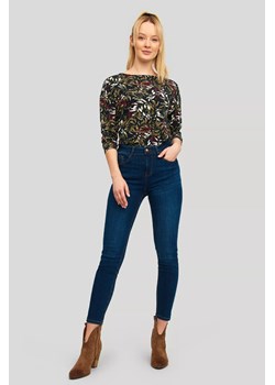 Jeansowe spodnie damskie z wysokim stanem ze sklepu 5.10.15 w kategorii Jeansy damskie - zdjęcie 169685206