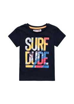 Granatowy t-shirt dla chłopca bawełniany- Surf dude ze sklepu 5.10.15 w kategorii T-shirty chłopięce - zdjęcie 169685268