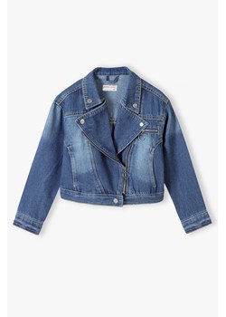 Bawełniana kurtka jeansowa dla dziewczynki ze sklepu 5.10.15 w kategorii Kurtki dziewczęce - zdjęcie 169685385