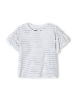 Koszulka w paski dla niemowlaka z falbankami ze sklepu 5.10.15 w kategorii Koszulki niemowlęce - zdjęcie 169685418