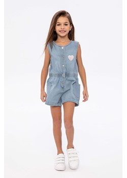 Jeansowy kombinezon dziewczęcy z kieszeniami ze sklepu 5.10.15 w kategorii Kombinezony dziewczęce - zdjęcie 169685646