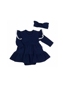 Komplet świąteczny dziewczęcy sukienko-body i opaska ze sklepu 5.10.15 w kategorii Body niemowlęce - zdjęcie 169685688