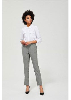 Spodnie w pepitkę z gumą w pasie ze sklepu 5.10.15 w kategorii Spodnie damskie - zdjęcie 169685929