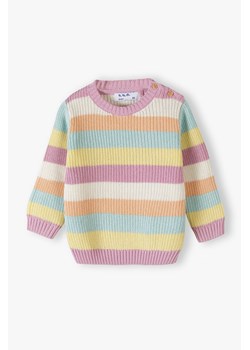 Sweter niemowlęcy w kolorowe paski - 5.10.15. ze sklepu 5.10.15 w kategorii Bluzy i swetry - zdjęcie 169685945