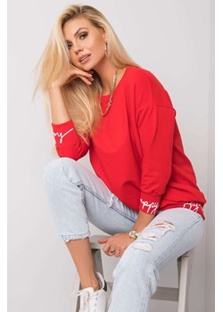 Bluza damska z napisami - czerwona ze sklepu 5.10.15 w kategorii Bluzy damskie - zdjęcie 169685997