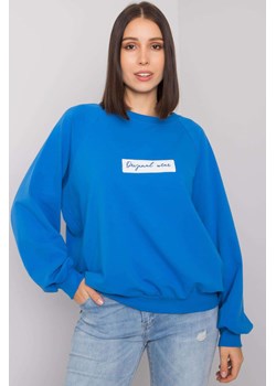 Ciemnoniebieska bluza plus size bez kaptura Hariette ze sklepu 5.10.15 w kategorii Bluzy damskie - zdjęcie 169686058
