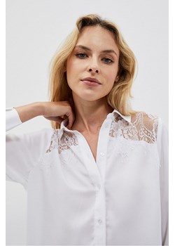Biała koszula damska z koronką ze sklepu 5.10.15 w kategorii Koszule damskie - zdjęcie 169686155