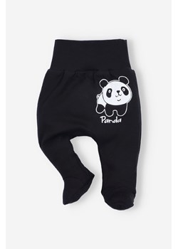 Półśpiochy niemowlęce z bawełny organicznej dla chłopca- Panda ze sklepu 5.10.15 w kategorii Spodnie i półśpiochy - zdjęcie 169686247