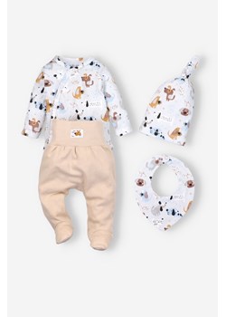 Komplet niemowlęcy : body-półśpiochy-czapka-apaszka ze sklepu 5.10.15 w kategorii Komplety niemowlęce - zdjęcie 169686248