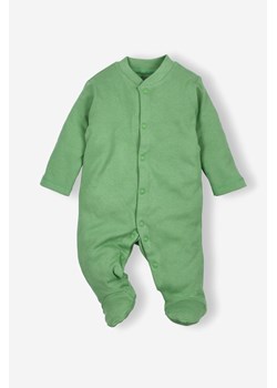 Pajac niemowlęcy z bawełny organicznej dla chłopca zielony ze sklepu 5.10.15 w kategorii Pajacyki - zdjęcie 169686418